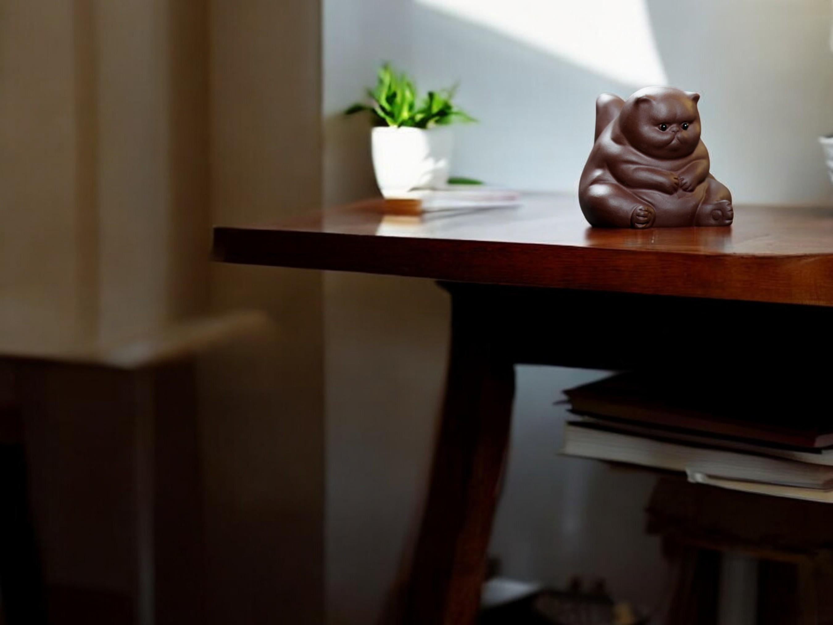 Clay Tabletop Ornament, Stylish Bedroom Decor, Nightstand and Shelf Accent