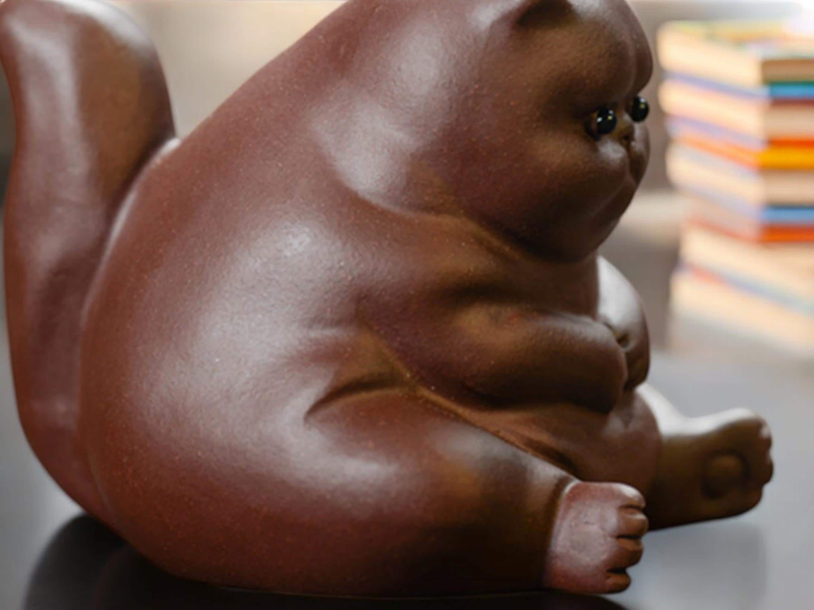 Clay Tabletop Ornament, Stylish Bedroom Decor, Nightstand and Shelf Accent