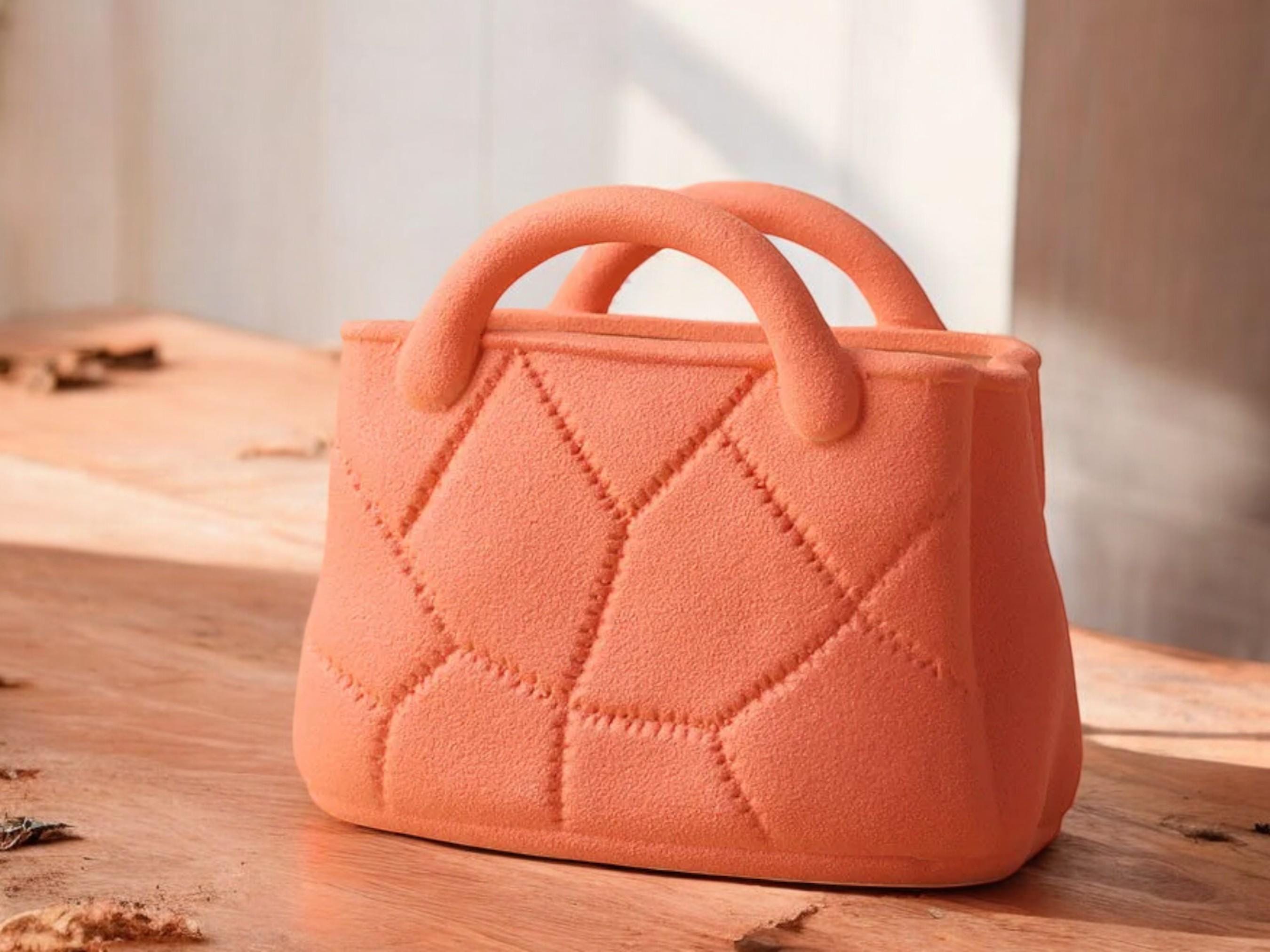 Handbag Flower Vase, Ceramic Flower Pot, Minimalist Tabletop Decor