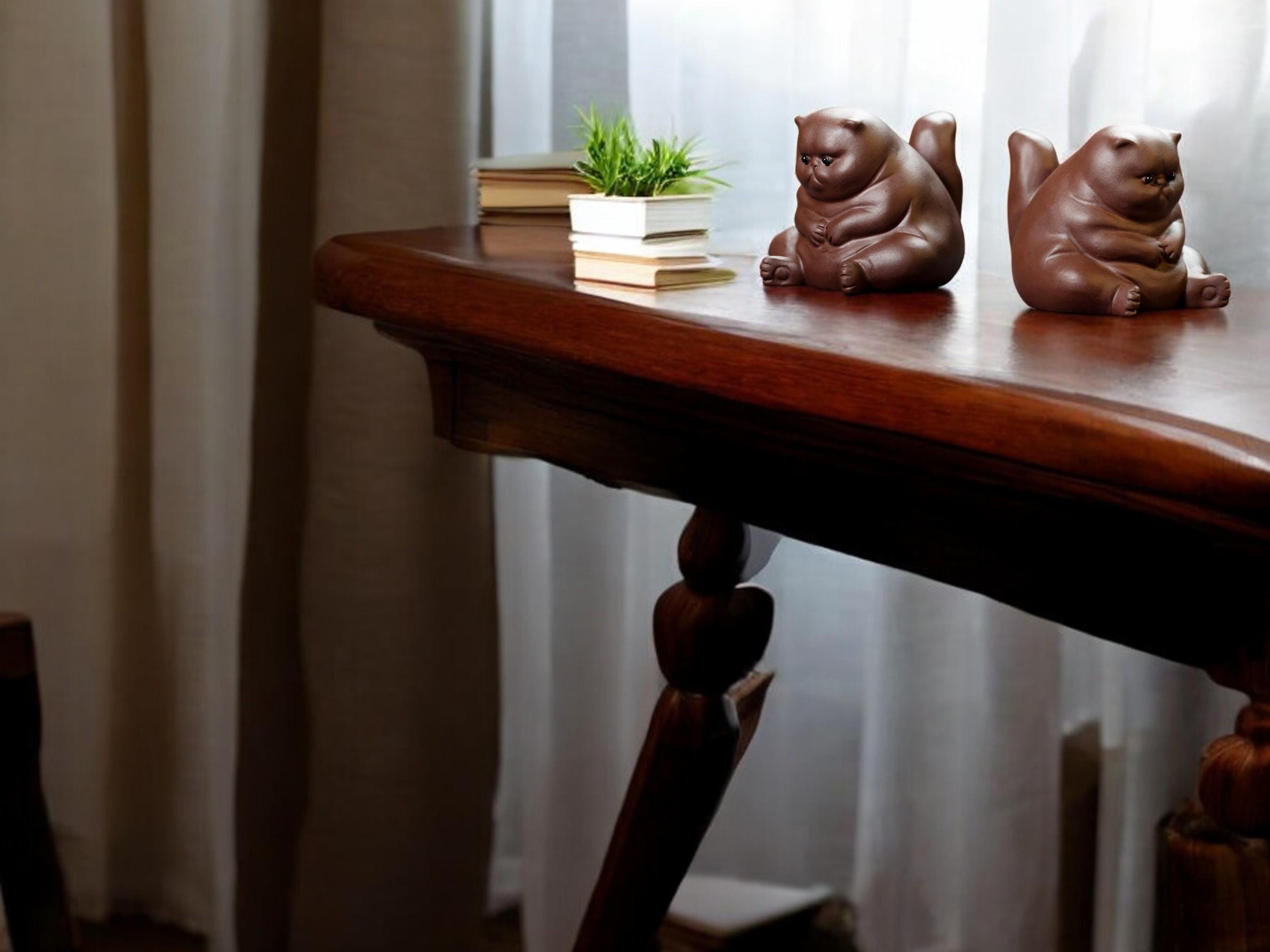 Clay Tabletop Ornament, Stylish Bedroom Decor, Nightstand and Shelf Accent