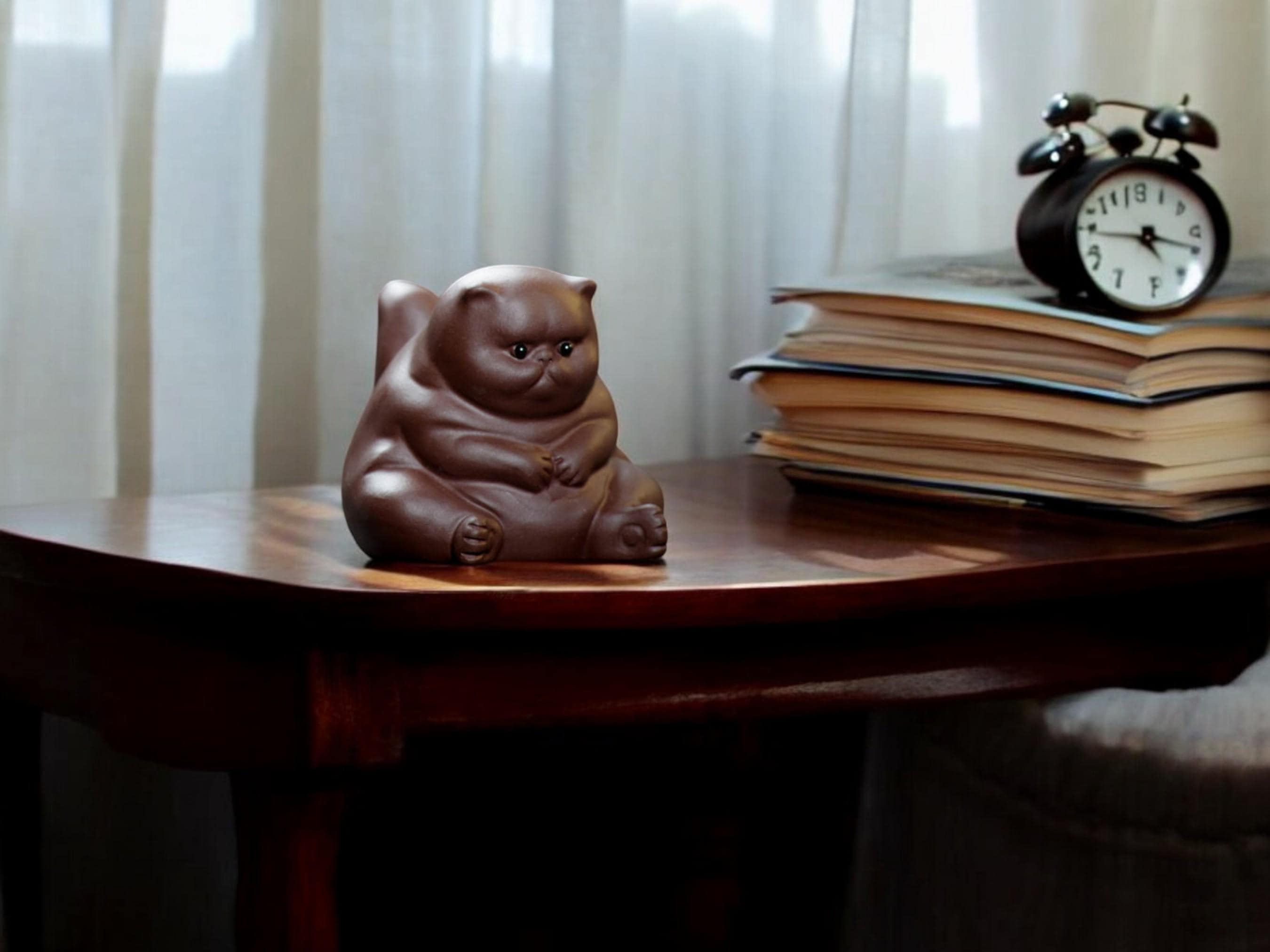 Clay Tabletop Ornament, Stylish Bedroom Decor, Nightstand and Shelf Accent