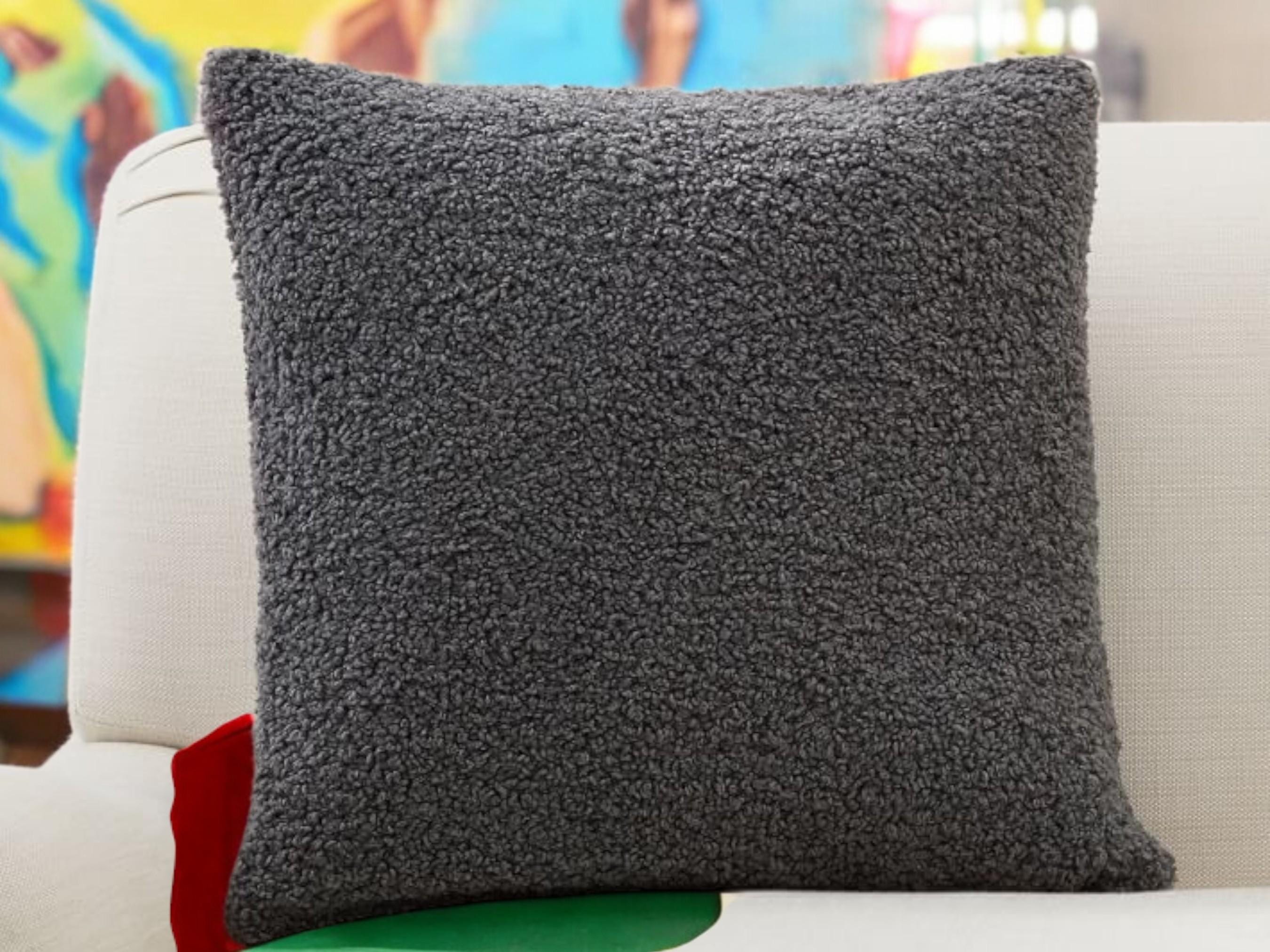 Soft Boucle Pillow Cover, Nordic Textured Cushion, 45x45cm Decorative Pillowcase, Living Room Decor