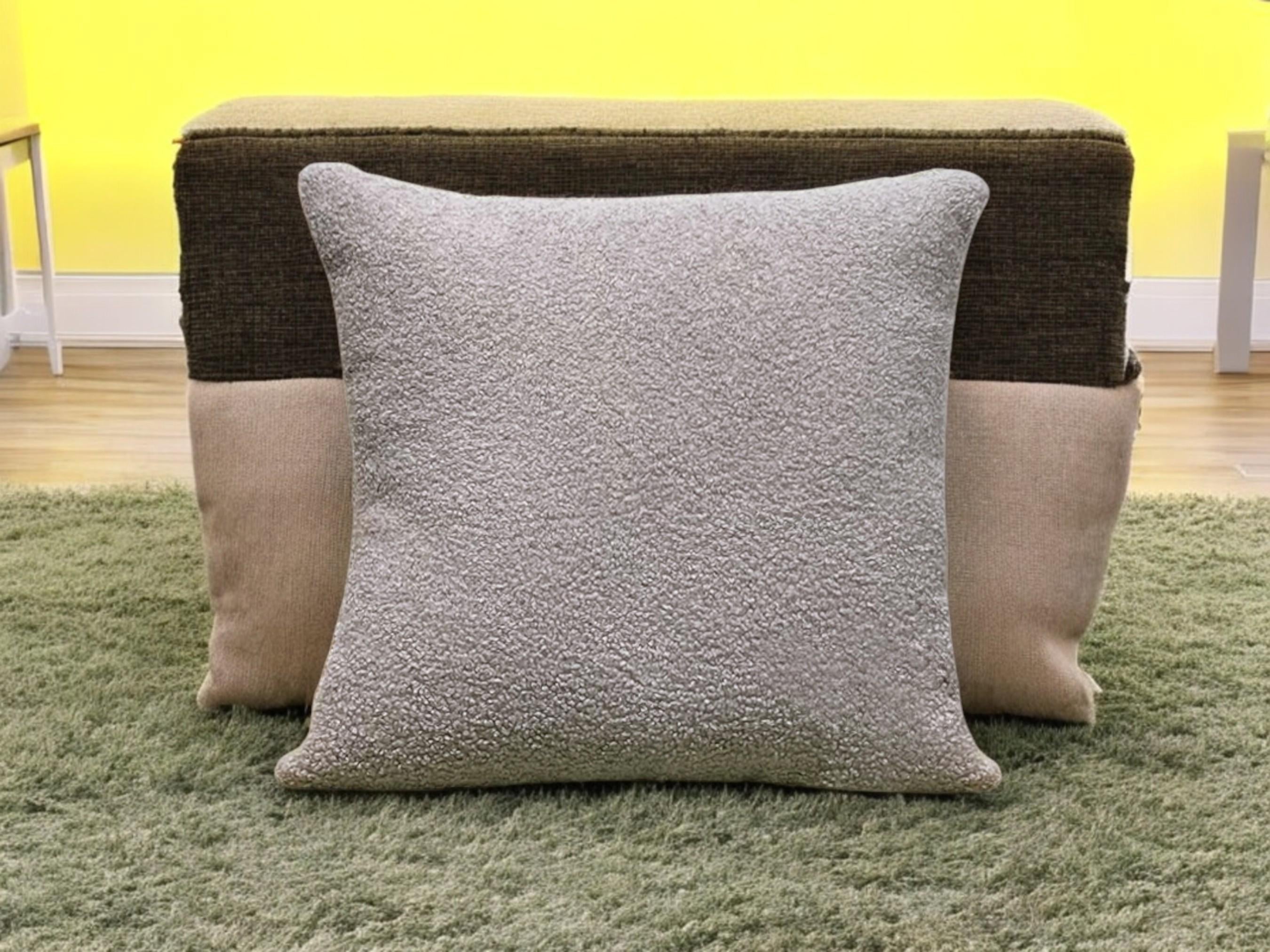 Soft Boucle Pillow Cover, Nordic Textured Cushion, 45x45cm Decorative Pillowcase, Living Room Decor