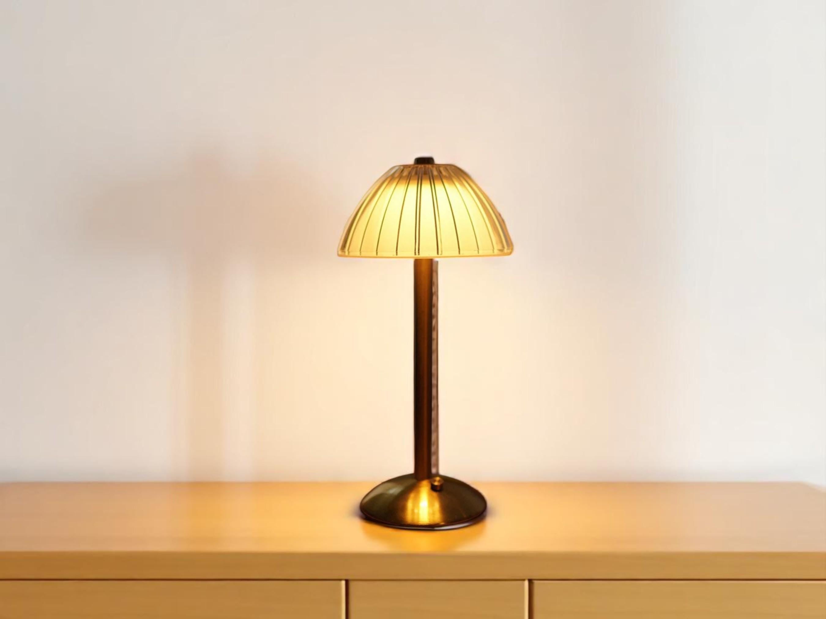 Crystal Glow Lamp, USB Rechargeable Touch Table Lamp, Dimmable Bedside Light Decor