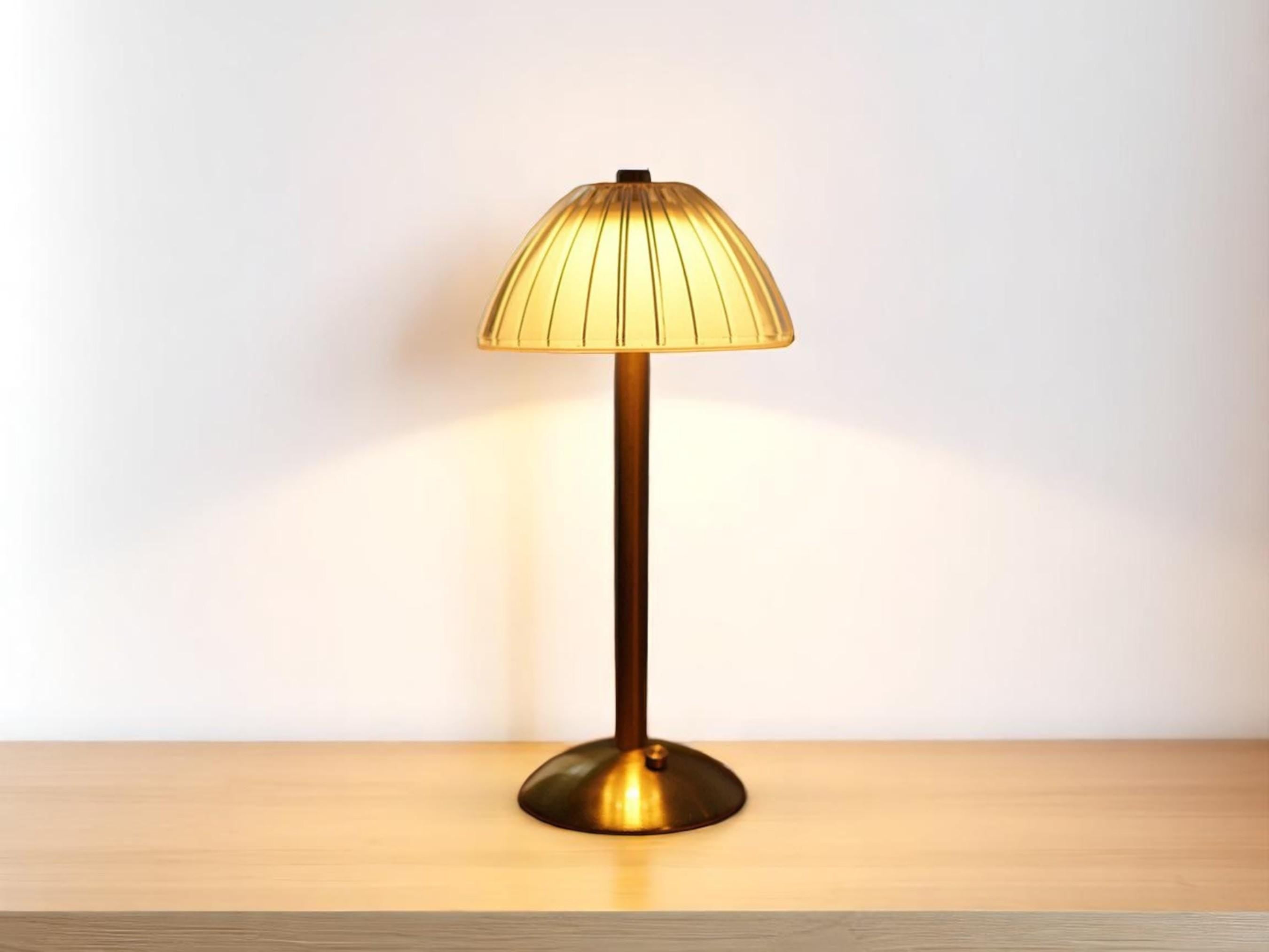 Crystal Glow Lamp, USB Rechargeable Touch Table Lamp, Dimmable Bedside Light Decor