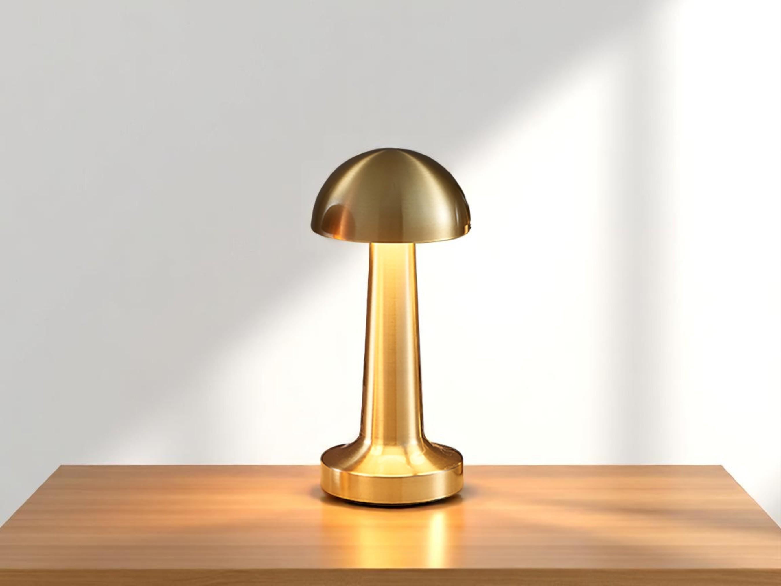 Cordless Industrial Style Table Lamp,Touch Sensor Dimmable Accent Light