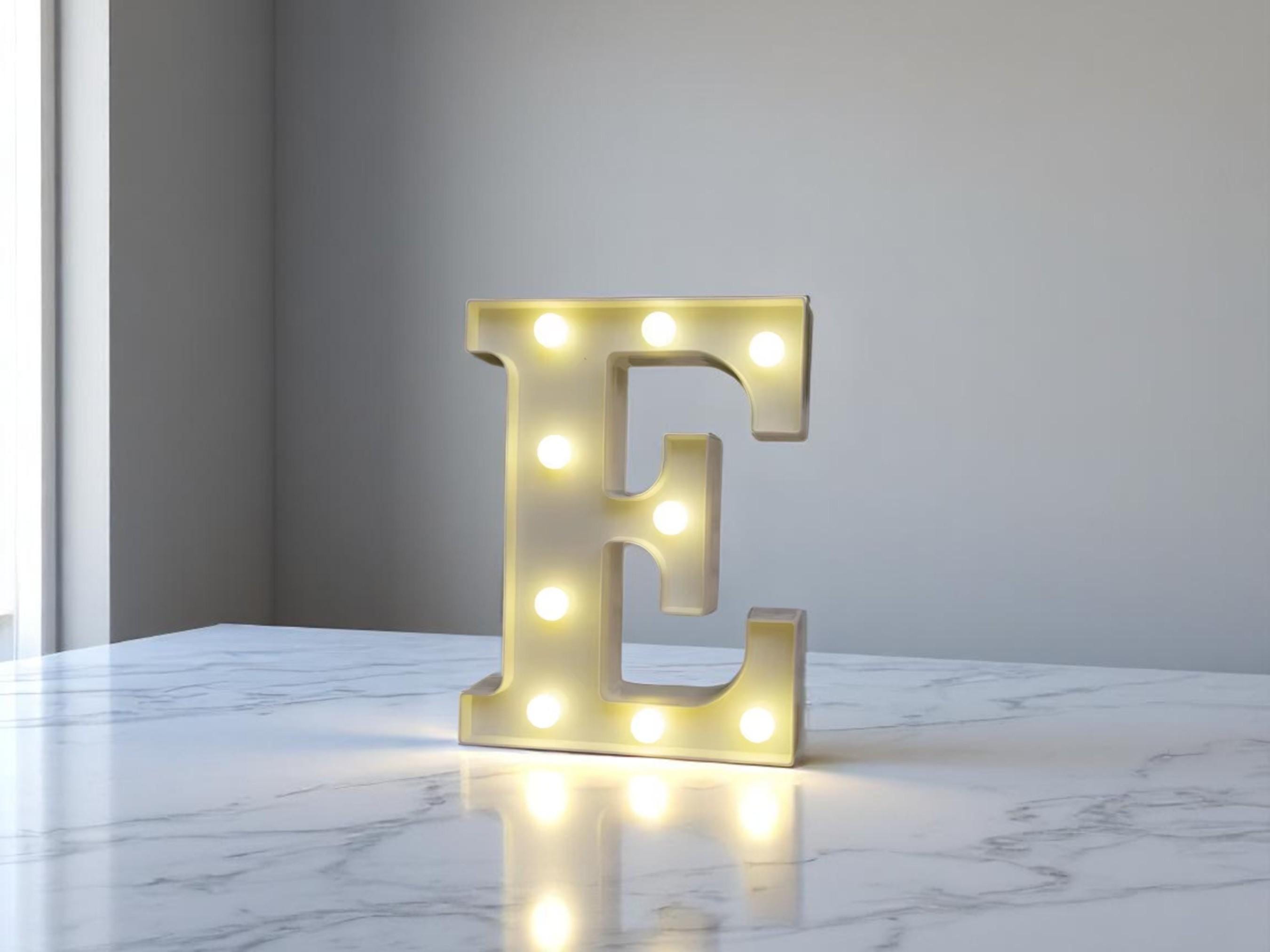 LED Alphabet Letter Light, Battery Night Light for Home Decor, Party Wedding Gift