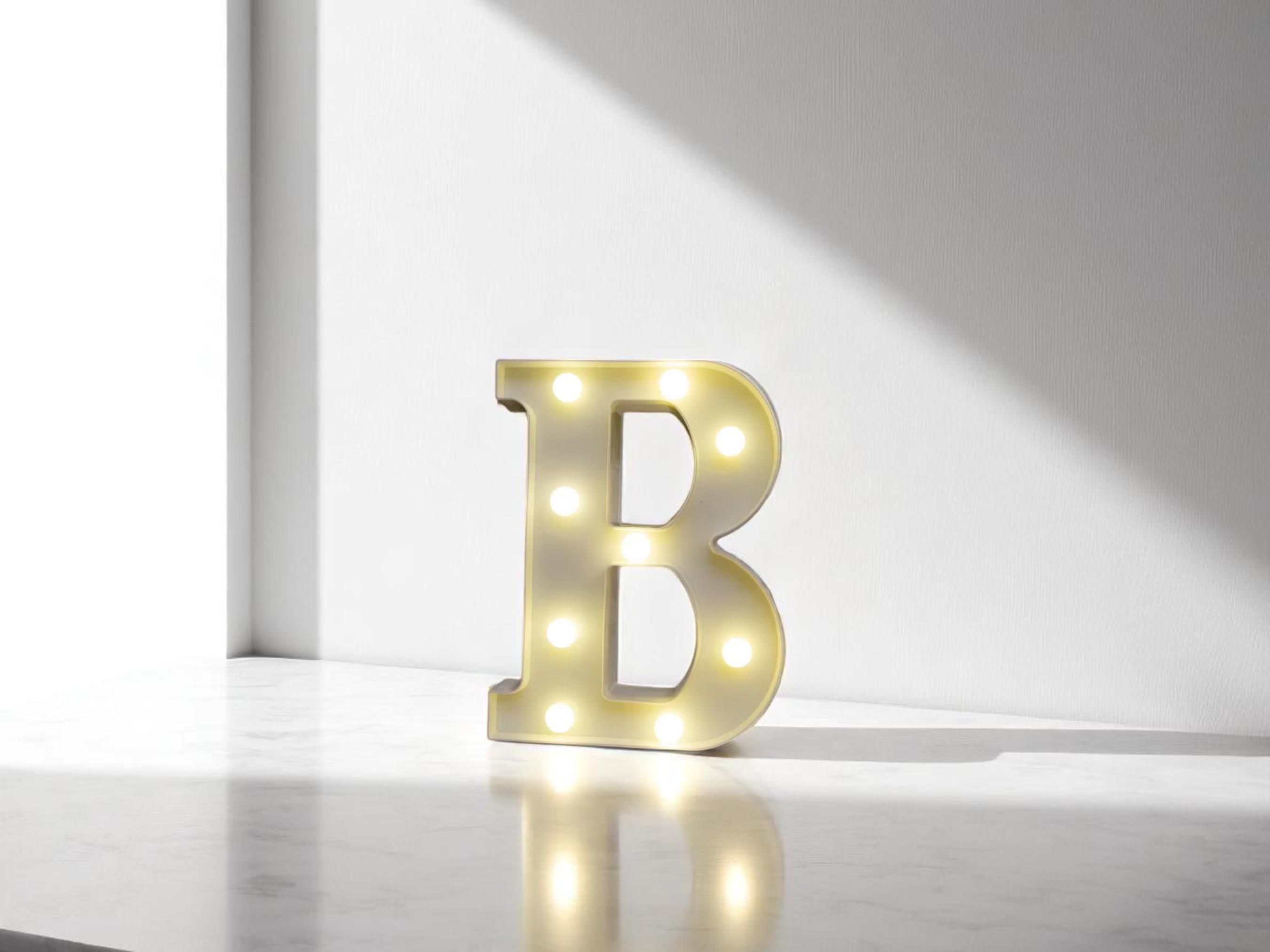 LED Alphabet Letter Light, Battery Night Light for Home Decor, Party Wedding Gift