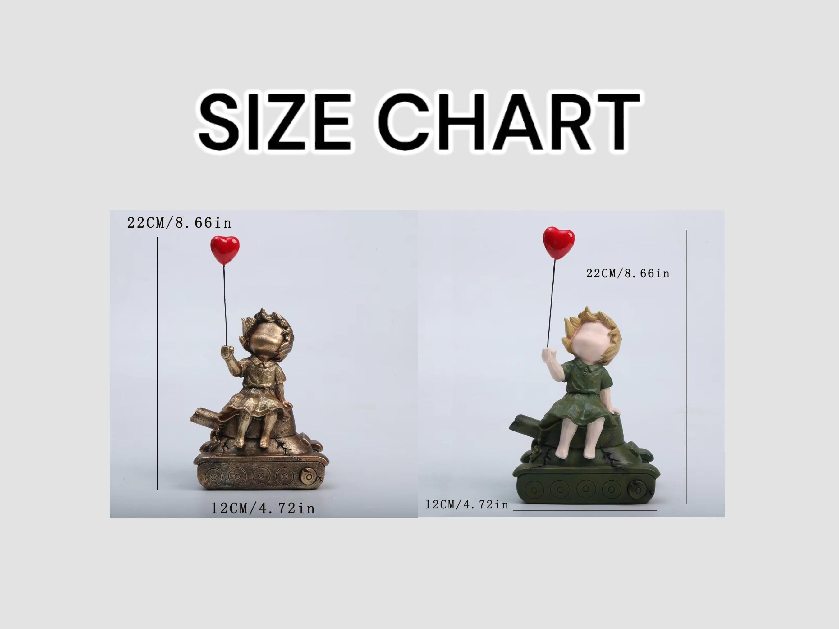 Modern Resin Figurine, Child on Tank Peace Sculpture, Minimalist Art Home Decor