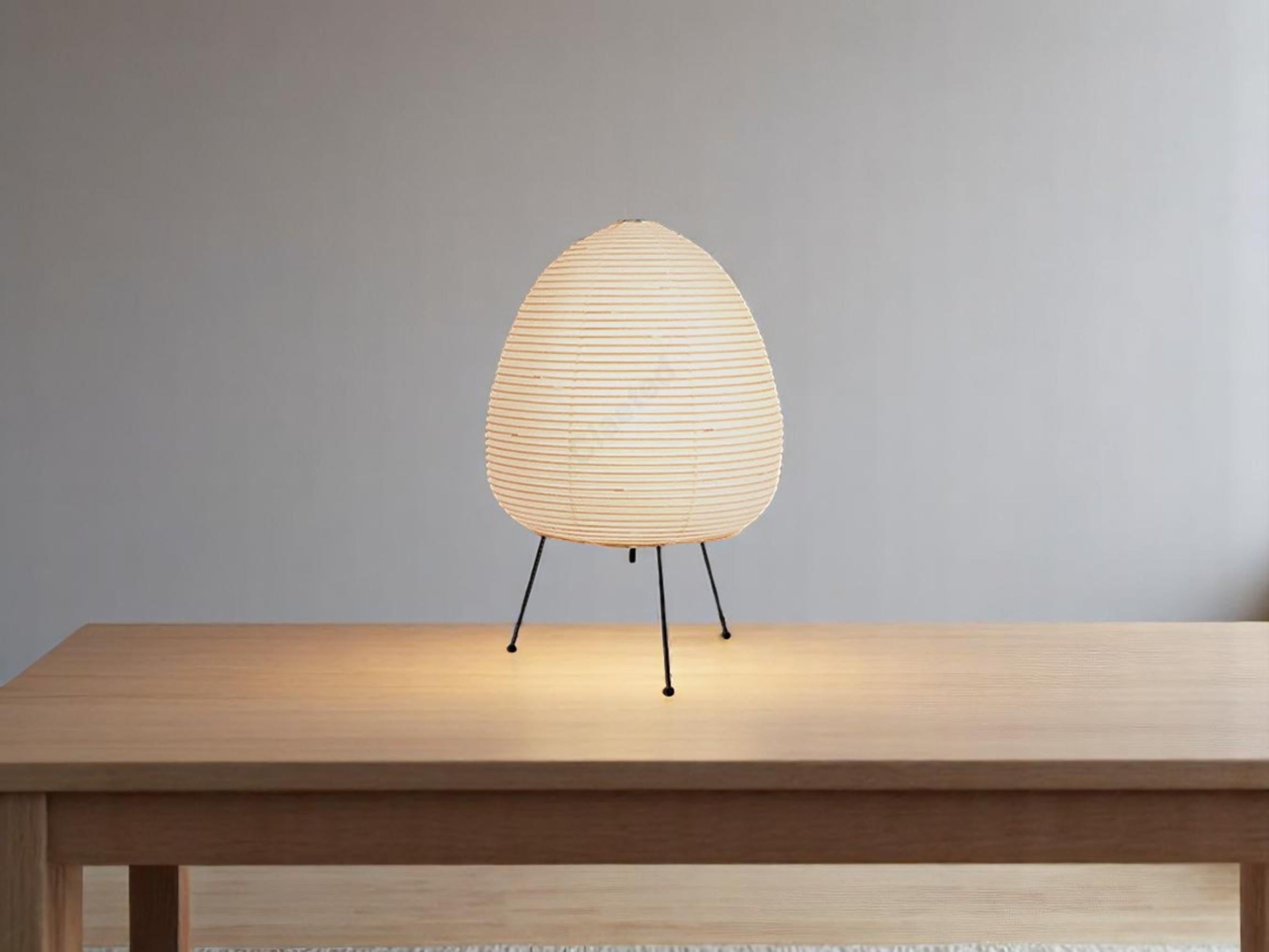 Modern Paper Lantern Table Lamp, Cozy LED Night Light, Minimalist Bedroom Decor Lighting