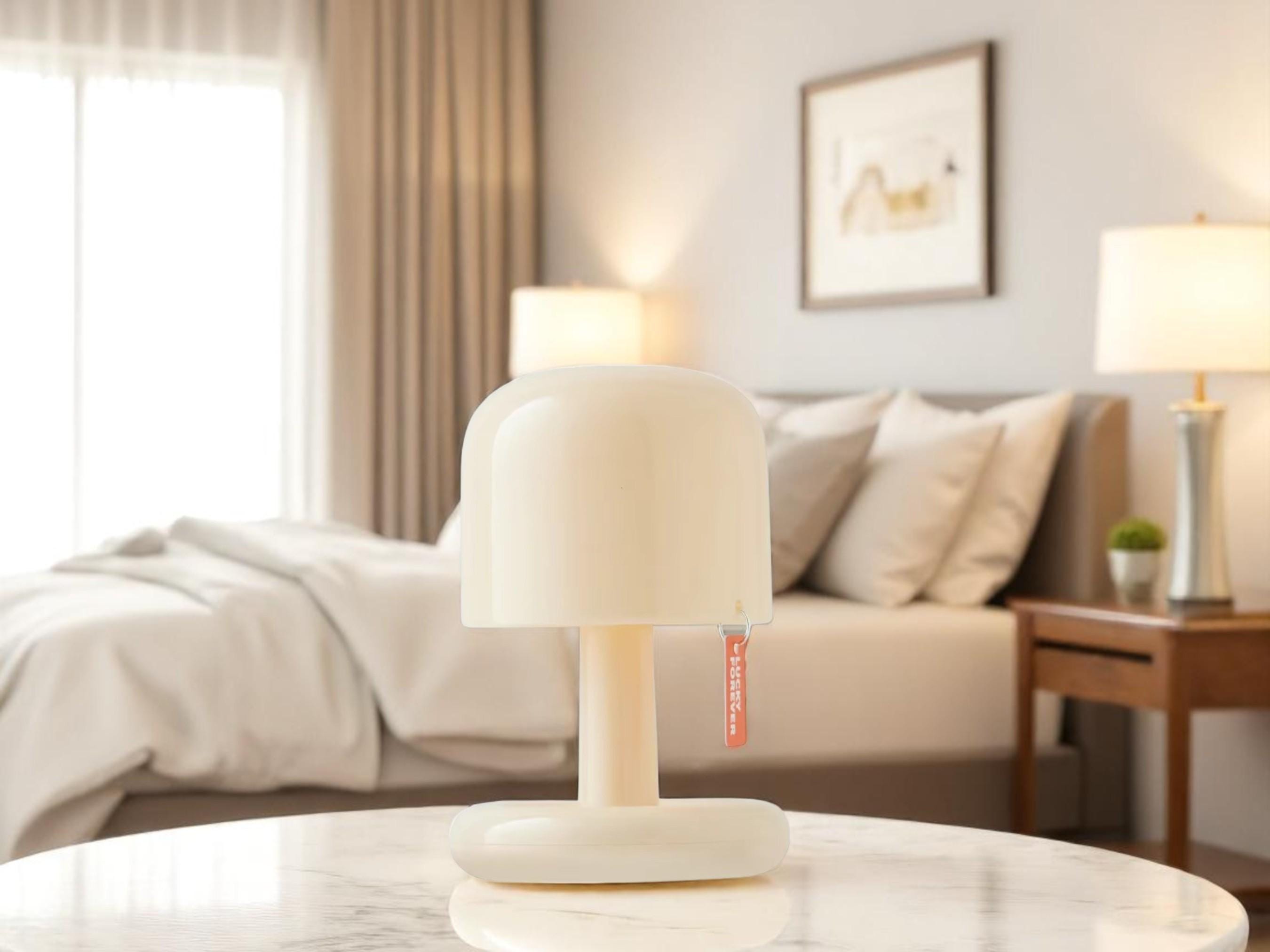 Mushroom LED Night Light, USB Rechargeable Bedside Lamp, Home Decor