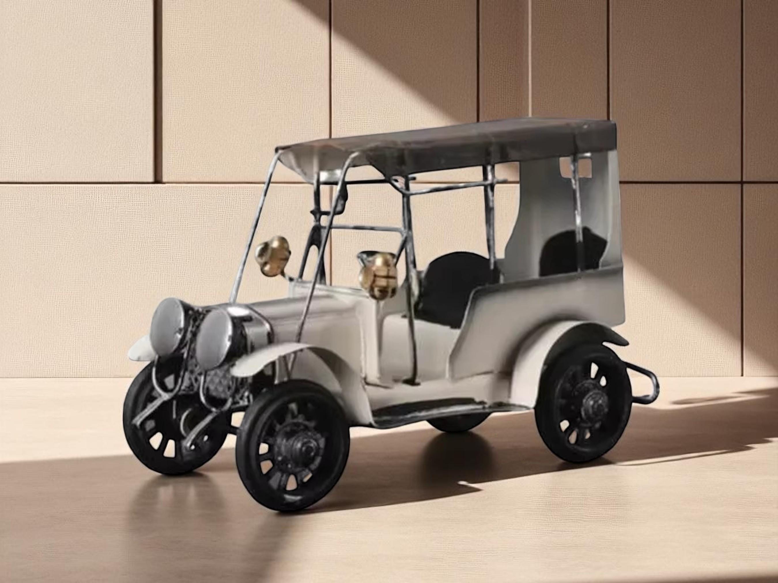 Retro Metal Car Model, Classic Miniature Vehicle Desk Decor, Collectible Home Gift