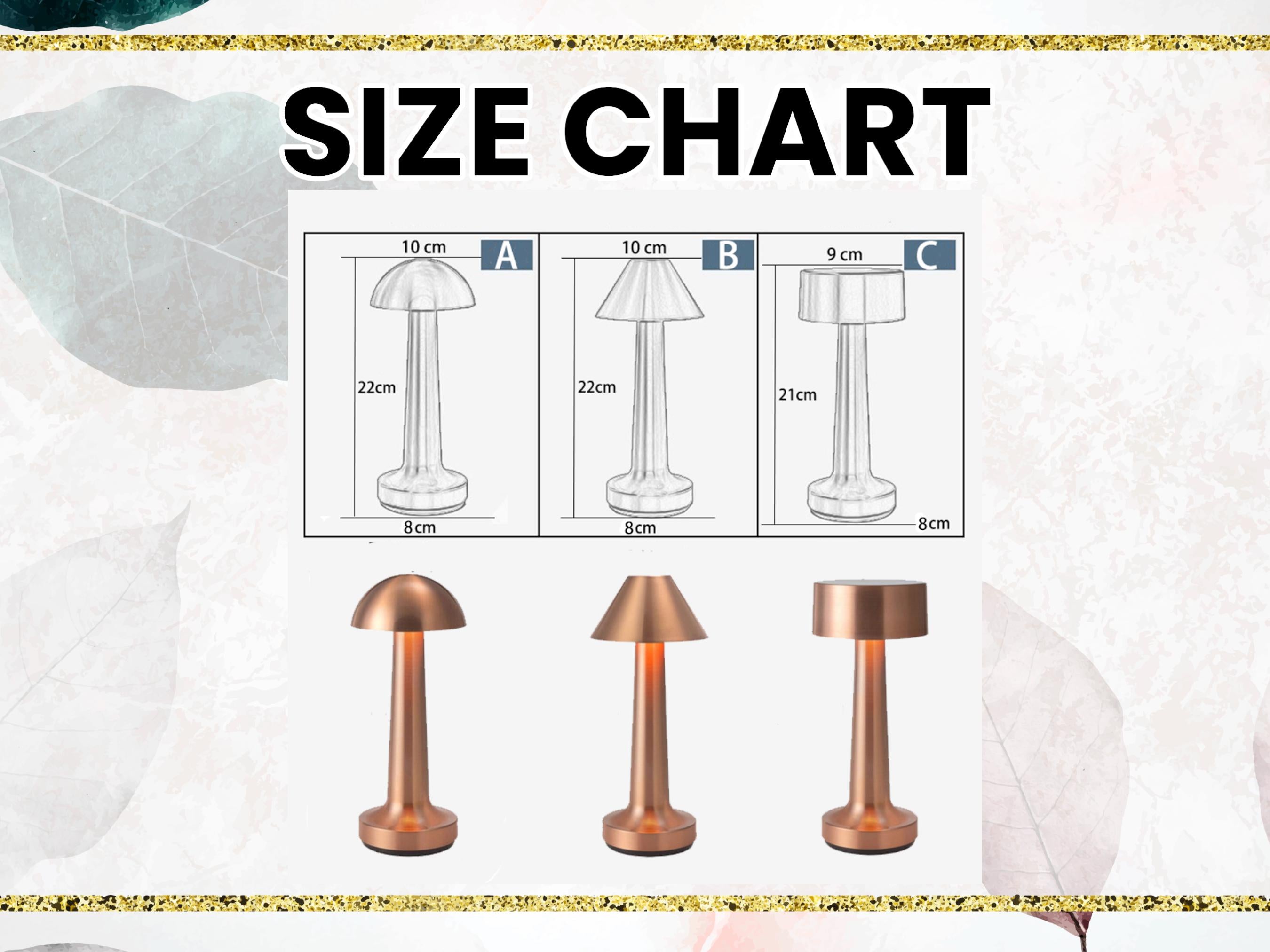 Cordless Industrial Style Table Lamp,Touch Sensor Dimmable Accent Light