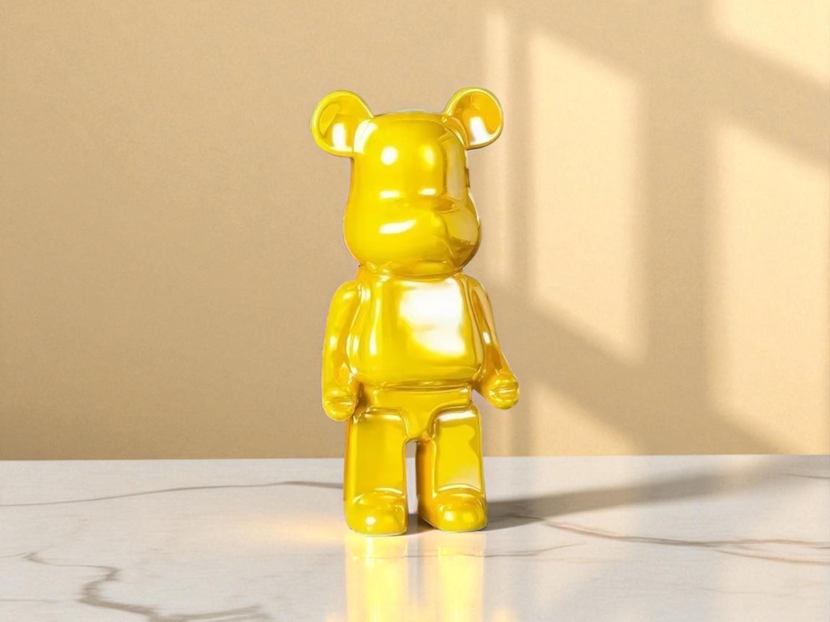 Ceramic Bear Money Statue, Modern Home Decor, Savings Bank