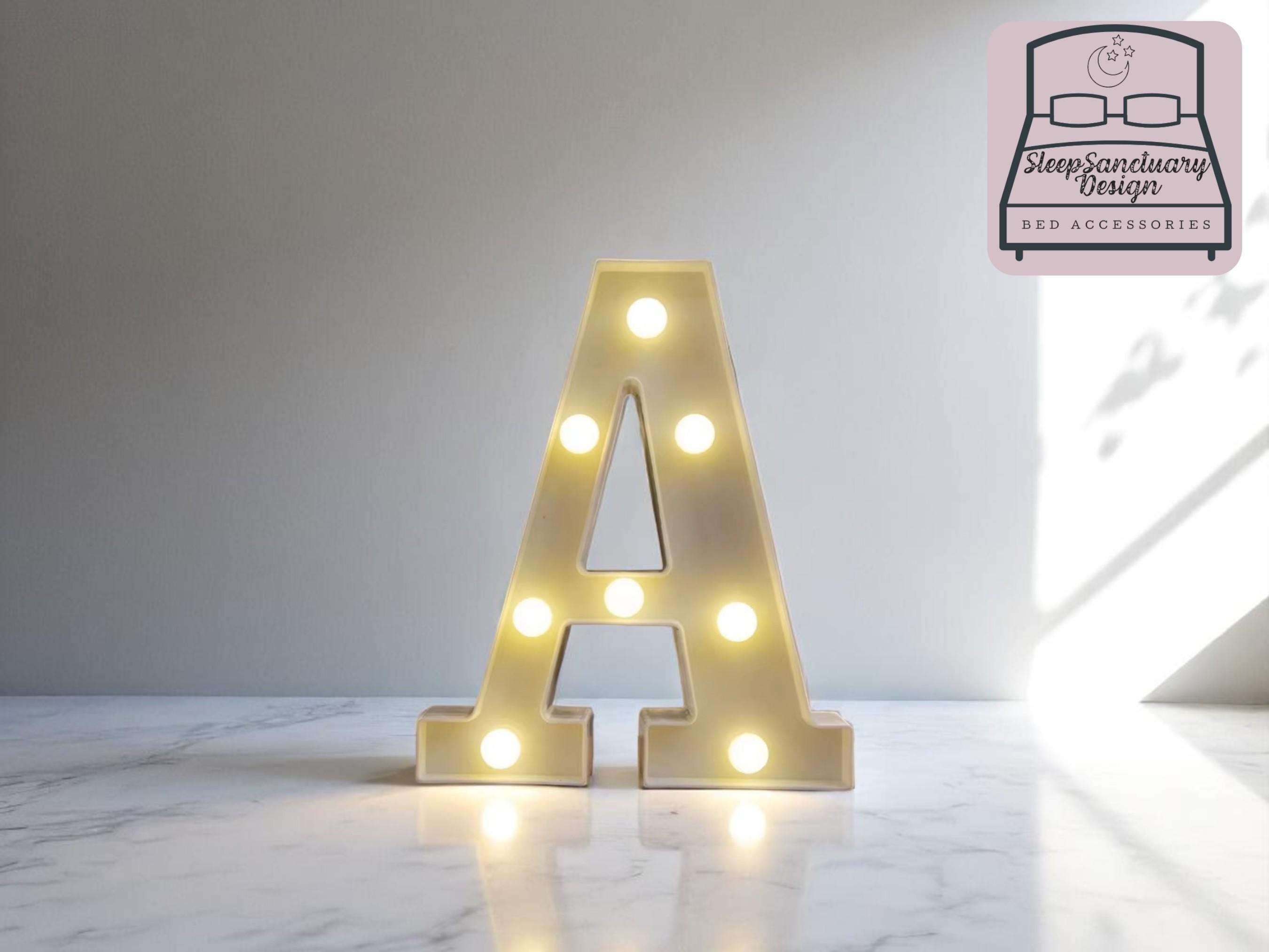 LED Alphabet Letter Light, Battery Night Light for Home Decor, Party Wedding Gift