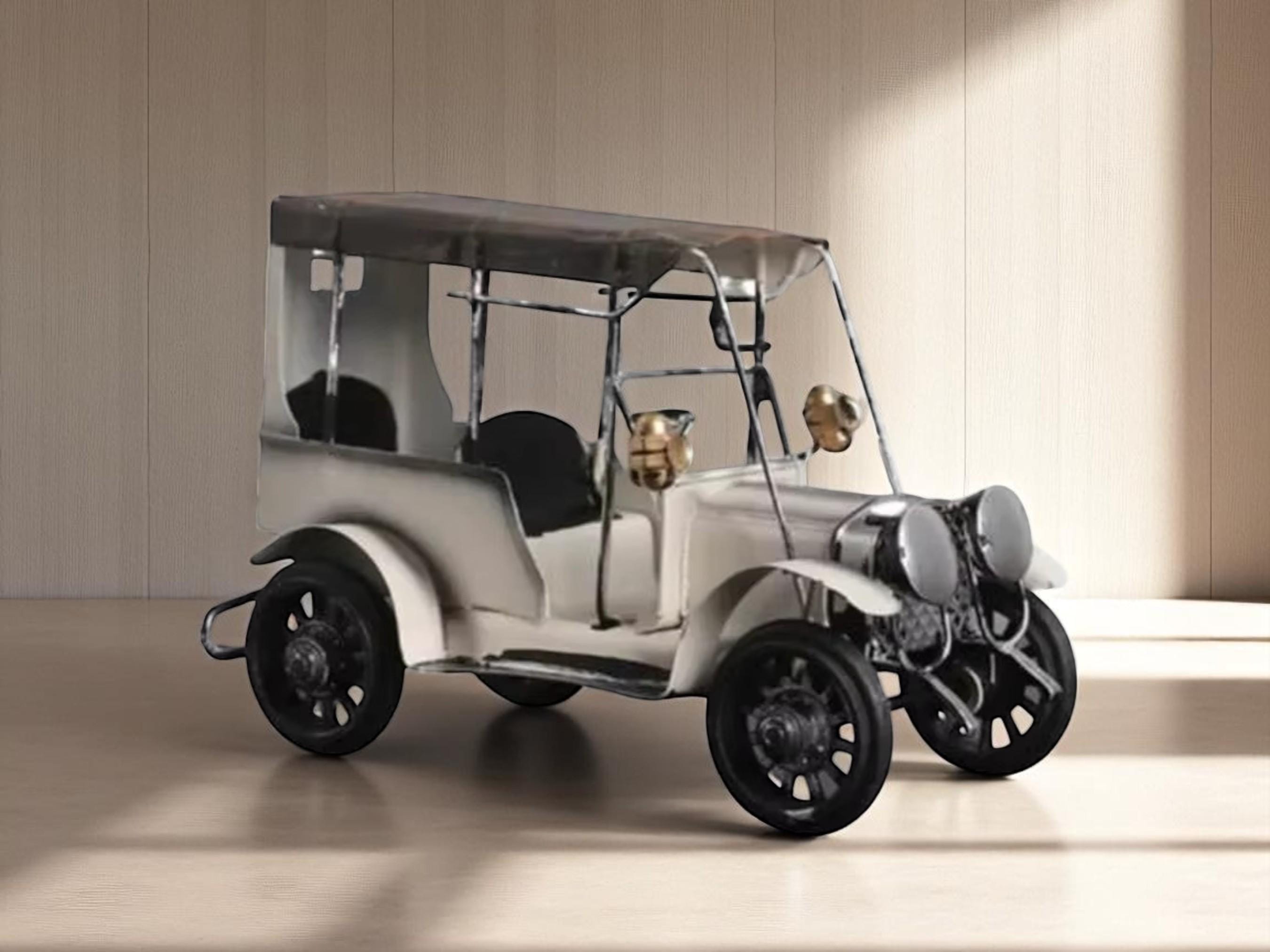 Retro Metal Car Model, Classic Miniature Vehicle Desk Decor, Collectible Home Gift