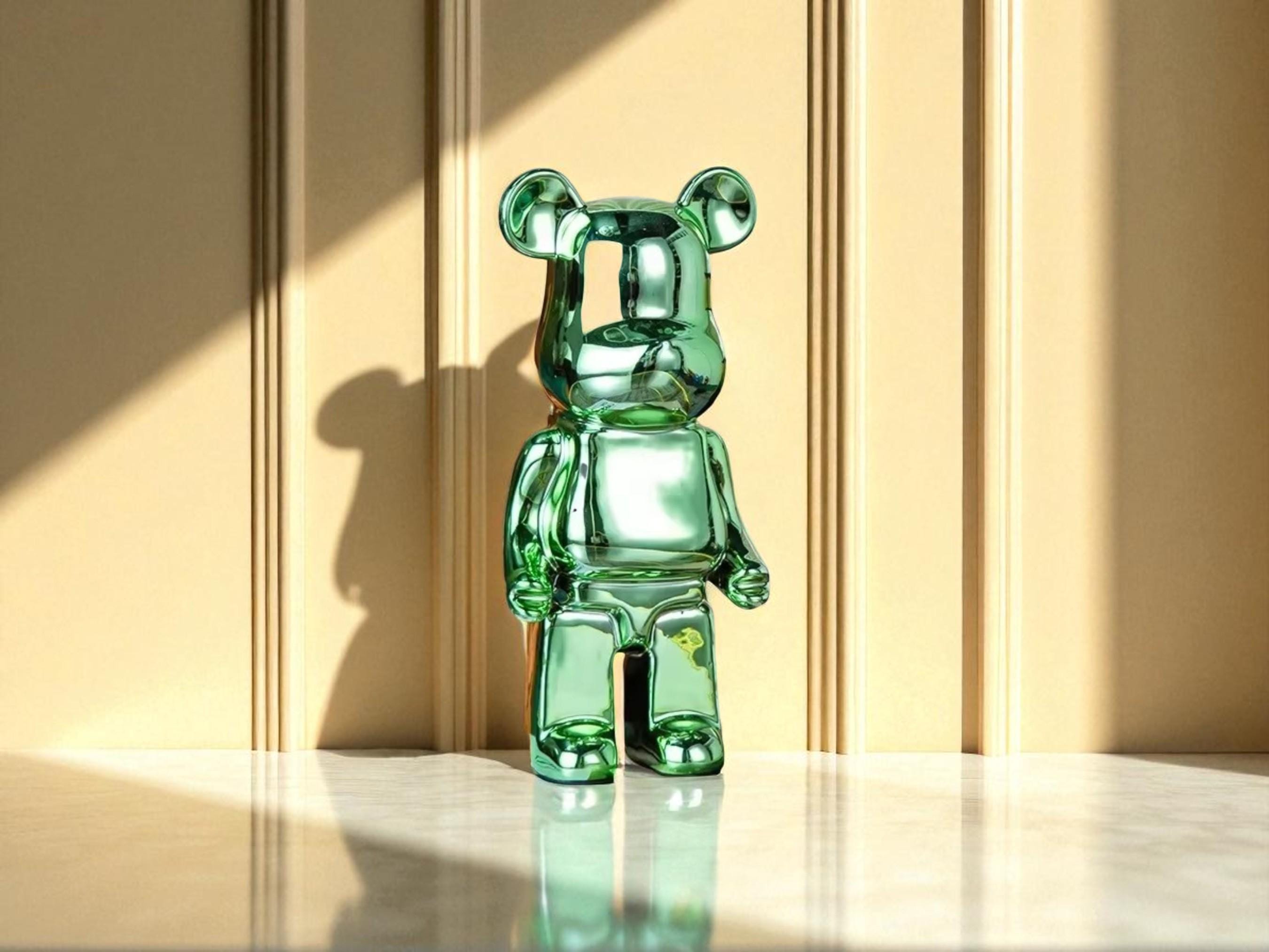 Ceramic Bear Money Statue, Modern Home Decor, Savings Bank