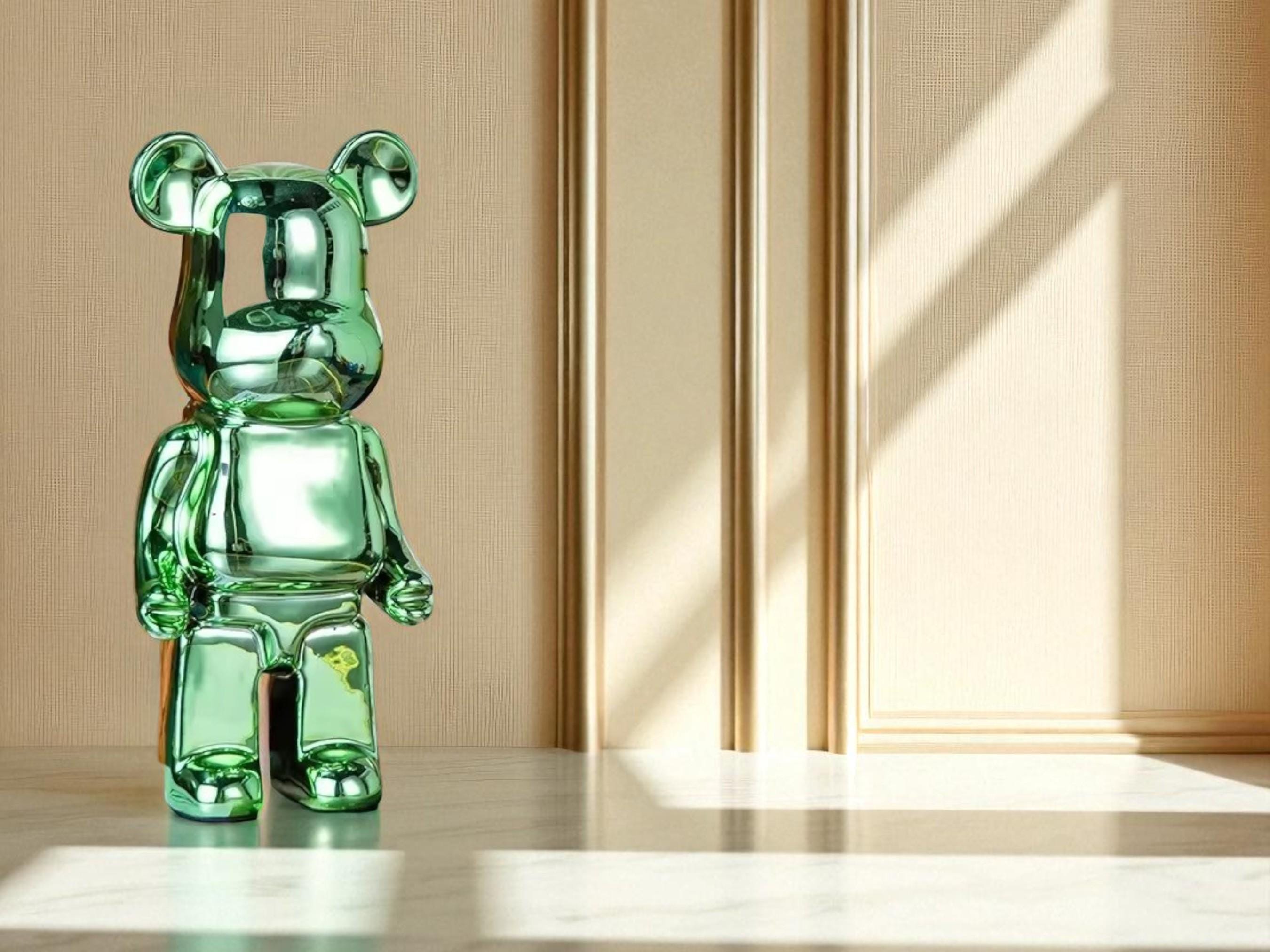 Ceramic Bear Money Statue, Modern Home Decor, Savings Bank